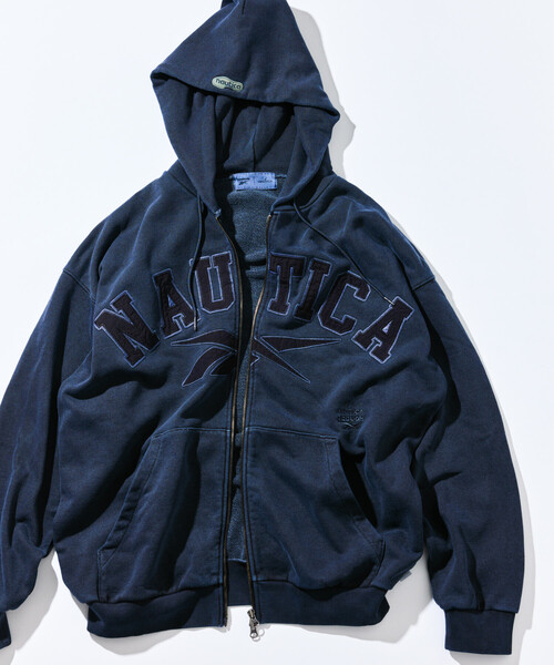 NAUTICA(ノーティカ)の「Reebok×NAUTICA/リーボック×ノーティカ 【Exclusive】アーチロゴ ピグメント ヘビーウェイト ジップアップ フーディー(パーカー・メンズ・イエロー/ネイビー/ブラック/ベージュ・LARGE/X-LARGE/MEDIUM/SMALL)」の18枚目の写真