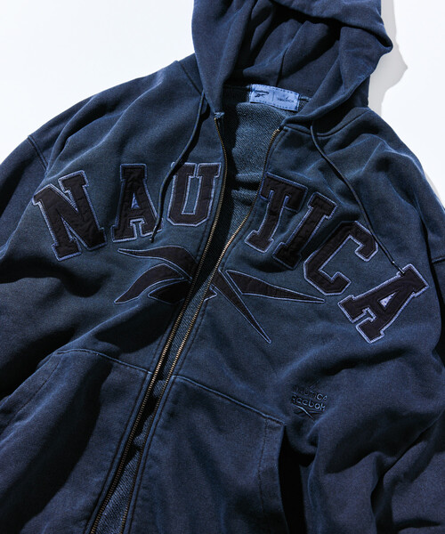 NAUTICA(ノーティカ)の「Reebok×NAUTICA/リーボック×ノーティカ 【Exclusive】アーチロゴ ピグメント ヘビーウェイト ジップアップ フーディー(パーカー・メンズ・イエロー/ネイビー/ブラック/ベージュ・LARGE/X-LARGE/MEDIUM/SMALL)」の22枚目の写真