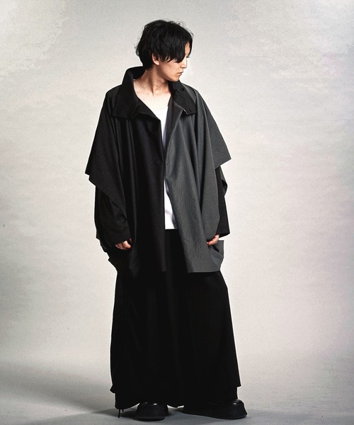 NO ID.（ノーアイディ）の「【NO ID.】Multi-Way Layered Cocoon Coat / マルチ ウェイ レイヤード コクーン コート（その他アウター・メンズ・その他23/ブラック/グレー・ONE SIZE）」の16枚目の写真