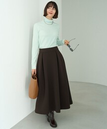 UNFILO（アンフィーロ）の「【VERY×UNFILOコラボ】BEAUTY FORM JERSEY+ ボリューム フレアスカート（スカート）」