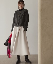 UNFILO（アンフィーロ）の「【VERY×UNFILOコラボ】BEAUTY FORM JERSEY+ ボリューム フレアスカート（スカート）」