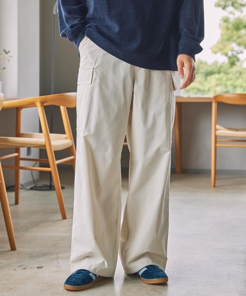 THE CRAFT CREW PRODUCTS(ザクラフトクループロダクツ)の「マルチファンクショナル ドローコード ストレッチワイドストレートカーゴパンツ / クイックドライ・イージーケア【THE C RAFT CREW PRODUCTS】(カーゴパンツ・メンズ・ベージュ/アイボリー/カーキ/ブラック・L/M/S)」の19枚目の写真