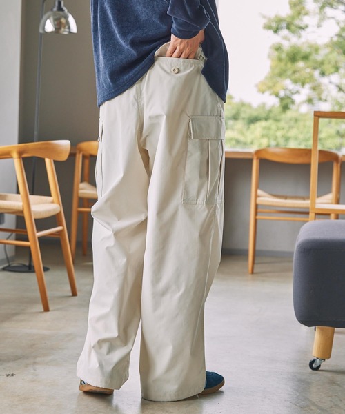THE CRAFT CREW PRODUCTS(ザクラフトクループロダクツ)の「マルチファンクショナル ドローコード ストレッチワイドストレートカーゴパンツ / クイックドライ・イージーケア【THE C RAFT CREW PRODUCTS】(カーゴパンツ・メンズ・ベージュ/アイボリー/カーキ/ブラック・L/M/S)」の20枚目の写真