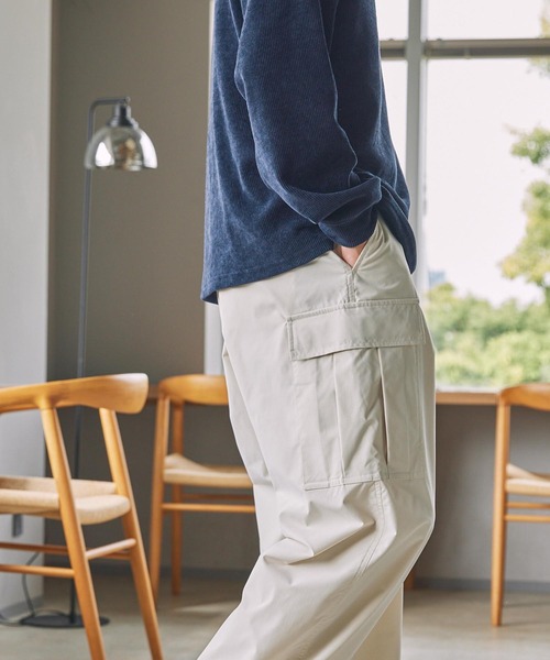 THE CRAFT CREW PRODUCTS(ザクラフトクループロダクツ)の「マルチファンクショナル ドローコード ストレッチワイドストレートカーゴパンツ / クイックドライ・イージーケア【THE C RAFT CREW PRODUCTS】(カーゴパンツ・メンズ・ベージュ/アイボリー/カーキ/ブラック・L/M/S)」の22枚目の写真