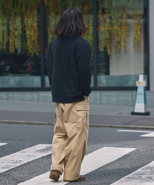 THE CRAFT CREW PRODUCTS(ザクラフトクループロダクツ)の「マルチファンクショナル ドローコード ストレッチワイドストレートカーゴパンツ / クイックドライ・イージーケア【THE C RAFT CREW PRODUCTS】(カーゴパンツ・メンズ・ベージュ/アイボリー/カーキ/ブラック・L/M/S)」の10枚目の写真