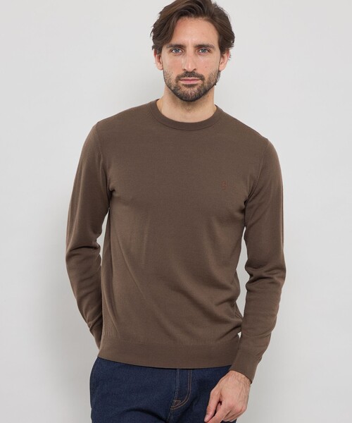 MACKINTOSH LONDON(マッキントッシュ ロンドン)の「14ゲージウォッシャブルウールクルーネックニット(ニット/セーター・メンズ・ネイビー/ブラック/ブルー/ベージュ系その他7/パープル系その他4/グレー系その他・M/L/XL)」の3枚目の写真