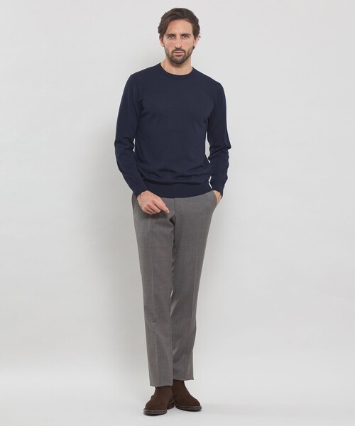 MACKINTOSH LONDON(マッキントッシュ ロンドン)の「14ゲージウォッシャブルウールクルーネックニット(ニット/セーター・メンズ・ネイビー/ブラック/ブルー/ベージュ系その他7/パープル系その他4/グレー系その他・M/L/XL)」の11枚目の写真