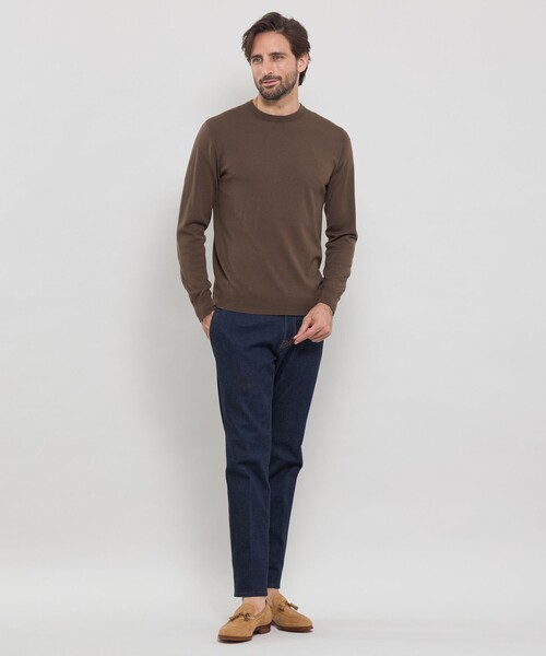 MACKINTOSH LONDON(マッキントッシュ ロンドン)の「14ゲージウォッシャブルウールクルーネックニット(ニット/セーター・メンズ・ネイビー/ブラック/ブルー/ベージュ系その他7/パープル系その他4/グレー系その他・M/L/XL)」の13枚目の写真