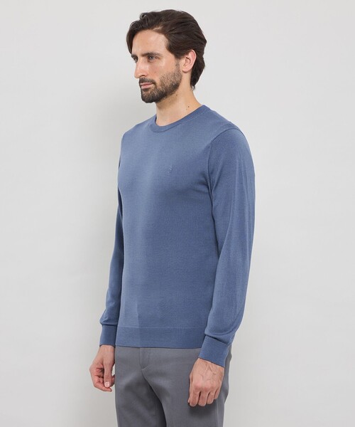 MACKINTOSH LONDON(マッキントッシュ ロンドン)の「14ゲージウォッシャブルウールクルーネックニット(ニット/セーター・メンズ・ネイビー/ブラック/ブルー/ベージュ系その他7/パープル系その他4/グレー系その他・M/L/XL)」の15枚目の写真