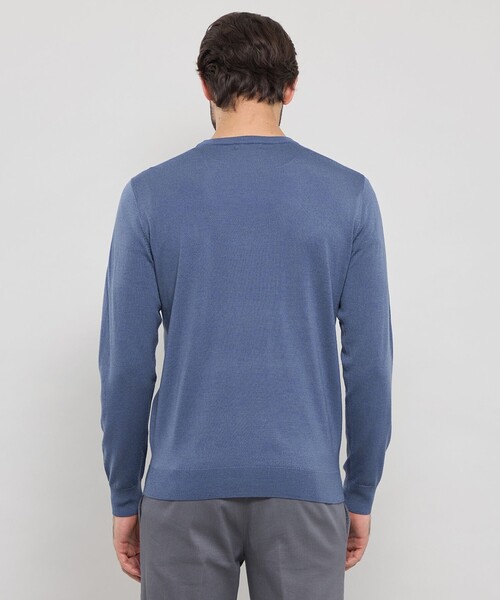 MACKINTOSH LONDON(マッキントッシュ ロンドン)の「14ゲージウォッシャブルウールクルーネックニット(ニット/セーター・メンズ・ネイビー/ブラック/ブルー/ベージュ系その他7/パープル系その他4/グレー系その他・M/L/XL)」の16枚目の写真