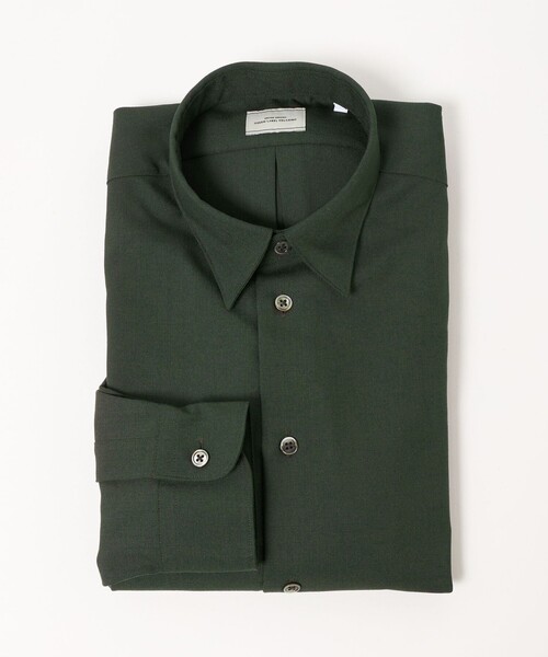 green label relaxing（グリーンレーベルリラクシング）の「TW ポーラー レギュラーカラー シャツ（シャツ/ブラウス・メンズ・コバルトブルー/ダークグリーン・XL/S/L/M）」の2枚目の写真