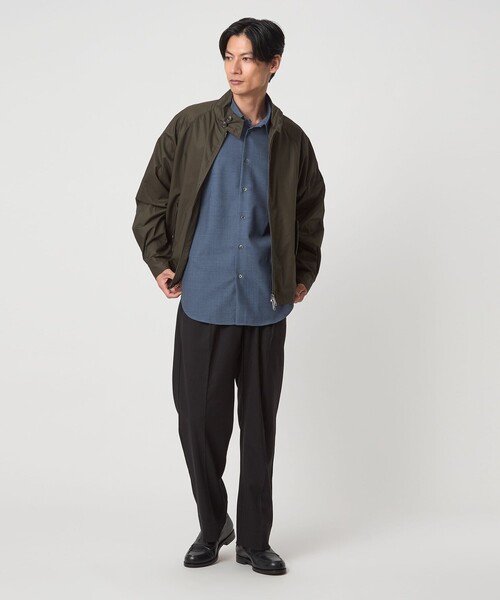 green label relaxing（グリーンレーベルリラクシング）の「TW ポーラー レギュラーカラー シャツ（シャツ/ブラウス・メンズ・コバルトブルー/ダークグリーン・XL/S/L/M）」の4枚目の写真