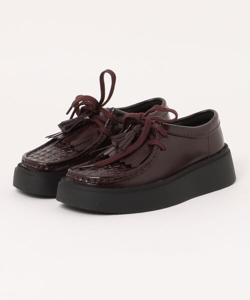 Clarks(クラークス)の「Clarks クラークス TORVIEW W キルトタッセルシューズ(トービューW) 26184948 パープルグレープレザー(モカシン/デッキシューズ・レディース・ブラウン・22.5cm/23.0cm/23.5cm/24.0cm/24.5cm)」の1枚目の写真