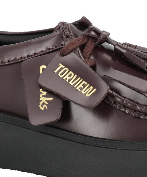 Clarks(クラークス)の「Clarks クラークス TORVIEW W キルトタッセルシューズ(トービューW) 26184948 パープルグレープレザー(モカシン/デッキシューズ・レディース・ブラウン・22.5cm/23.0cm/23.5cm/24.0cm/24.5cm)」の7枚目の写真