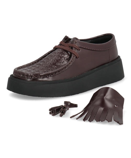 Clarks(クラークス)の「Clarks クラークス TORVIEW W キルトタッセルシューズ(トービューW) 26184948 パープルグレープレザー(モカシン/デッキシューズ・レディース・ブラウン・22.5cm/23.0cm/23.5cm/24.0cm/24.5cm)」の4枚目の写真