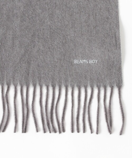 BEAMS BOY（ビームスボーイ）の「【1/15再値下げ】2トーン カシミヤ マフラー（マフラー・レディース・グレー/ベージュ/レッド・ONE SIZE）」の6枚目の写真