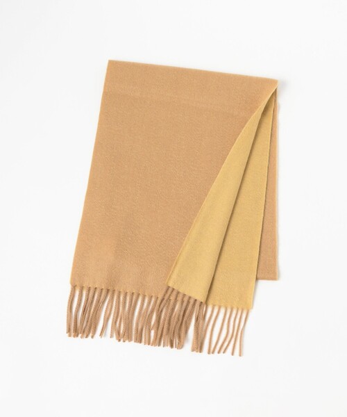 BEAMS BOY（ビームスボーイ）の「【1/15再値下げ】2トーン カシミヤ マフラー（マフラー・レディース・グレー/ベージュ/レッド・ONE SIZE）」の8枚目の写真