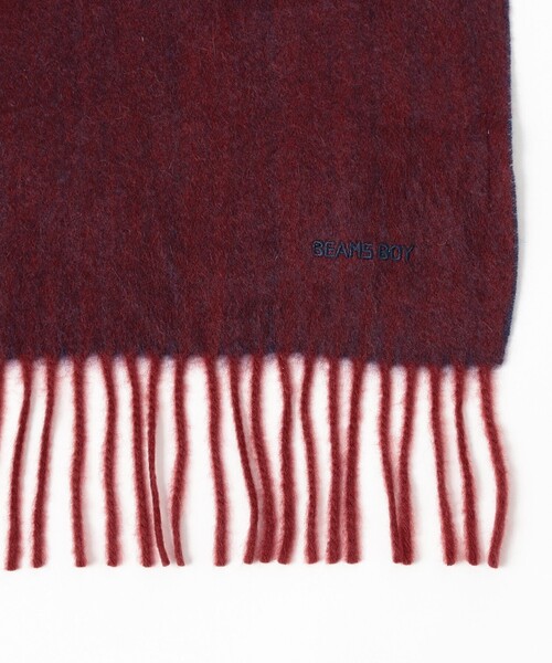BEAMS BOY（ビームスボーイ）の「【1/15再値下げ】2トーン カシミヤ マフラー（マフラー・レディース・グレー/ベージュ/レッド・ONE SIZE）」の12枚目の写真