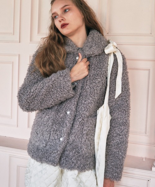 セール】poodle fur jacket（その他アウター）｜HONEY MI HONEY