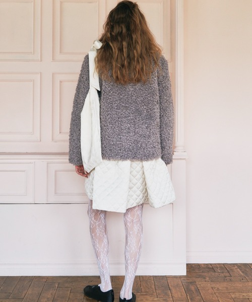 HONEY MI HONEY(ハニーミーハニー)の「poodle fur jacket(その他アウター・レディース・ベージュ/グレー/アイボリー/ピンク・FREE)」の13枚目の写真