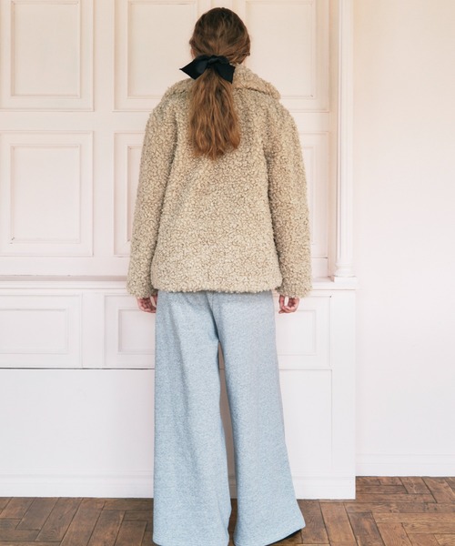 HONEY MI HONEY(ハニーミーハニー)の「poodle fur jacket(その他アウター・レディース・ベージュ/グレー/アイボリー/ピンク・FREE)」の17枚目の写真