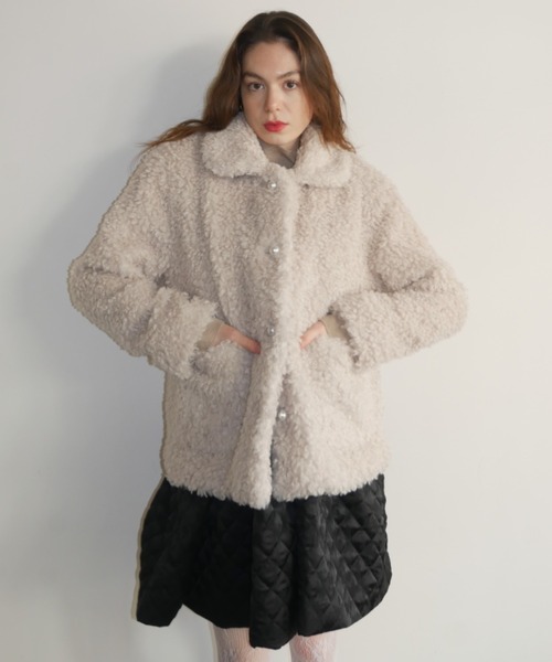 セール】poodle fur jacket（その他アウター）｜HONEY MI HONEY