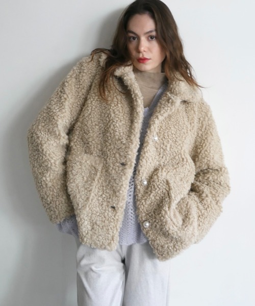 セール】poodle fur jacket（その他アウター）｜HONEY MI HONEY