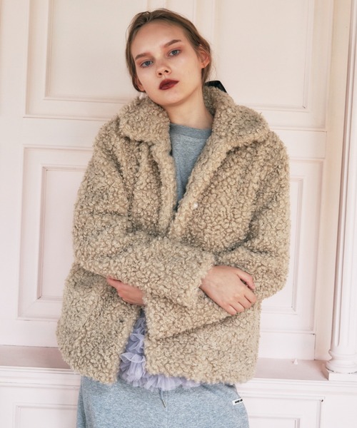 セール】poodle fur jacket（その他アウター）｜HONEY MI HONEY