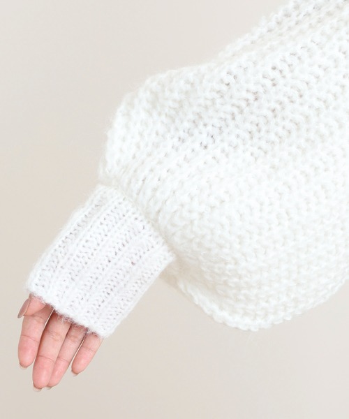 FUNALIVE(ファンアライブ)の「Openwork Knit(ニット/セーター・レディース・オフホワイト・M)」の7枚目の写真