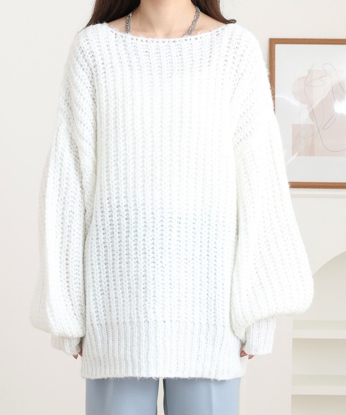 FUNALIVE(ファンアライブ)の「Openwork Knit(ニット/セーター・レディース・オフホワイト・M)」の3枚目の写真