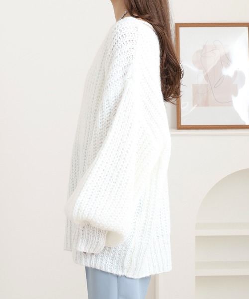 FUNALIVE(ファンアライブ)の「Openwork Knit(ニット/セーター・レディース・オフホワイト・M)」の4枚目の写真