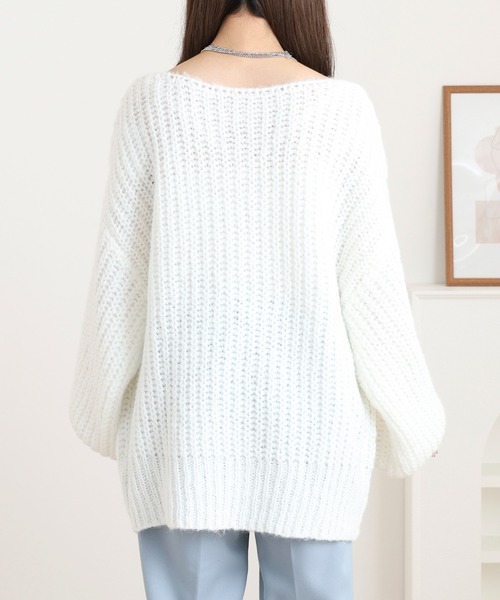 FUNALIVE(ファンアライブ)の「Openwork Knit(ニット/セーター・レディース・オフホワイト・M)」の5枚目の写真