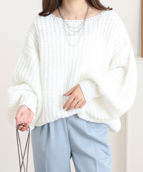 FUNALIVE(ファンアライブ)の「Openwork Knit(ニット/セーター・レディース・オフホワイト・M)」の12枚目の写真