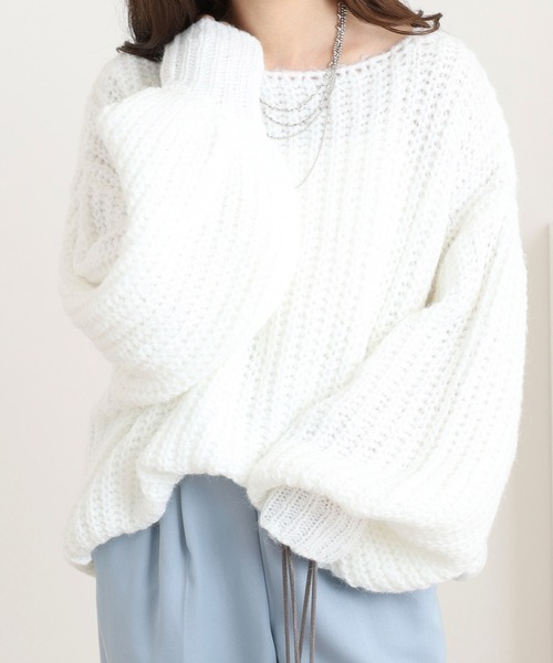 FUNALIVE(ファンアライブ)の「Openwork Knit(ニット/セーター・レディース・オフホワイト・M)」の11枚目の写真