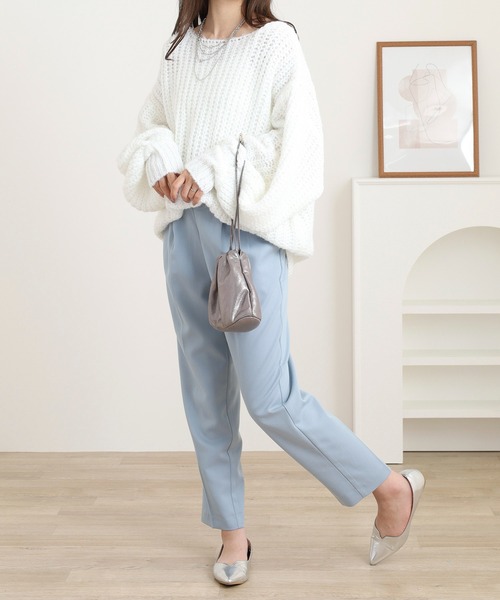 FUNALIVE(ファンアライブ)の「Openwork Knit(ニット/セーター・レディース・オフホワイト・M)」の2枚目の写真