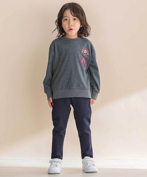 Noeil aime BeBe（ノイユエイムベベ）の「ストレッチポンチジョガーパンツ（その他パンツ・キッズ・グレー/ネイビー・120cm/130cm/90cm/110cm/100cm）」の10枚目の写真