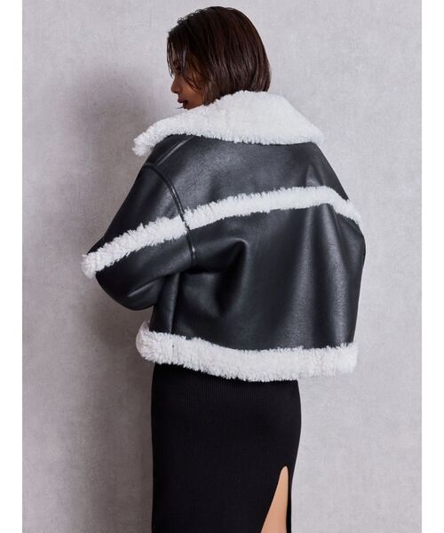 ジャケット・アウター GYDA m エコムートンライダースジャケット（ムートンコート）｜GYDA（ジェイダ