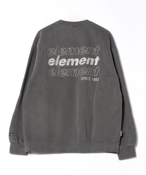 ELEMENT(エレメント)の「ELEMENT メンズ NEW YORK CREW トレーナー 【2025年秋冬モデル】/エレメントバックプリントクルーネックスウェットトレーナー(スウェット・メンズ・ブラック/ホワイト系その他/ブラック系その他・MEDIUM/X-LARGE/LARGE)」の4枚目の写真