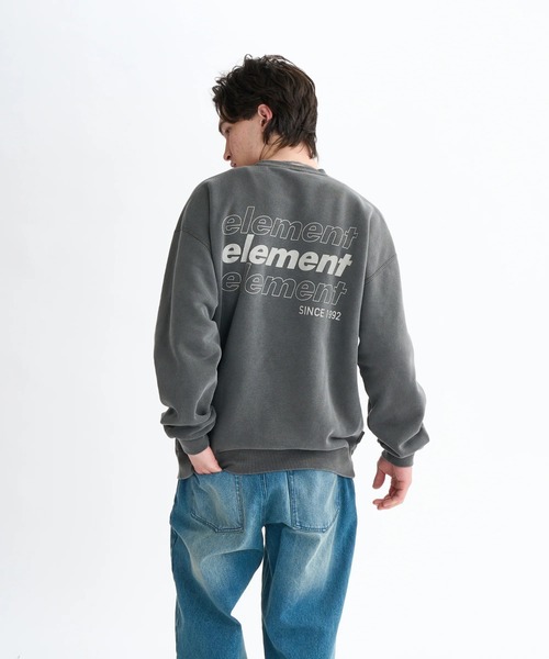 ELEMENT(エレメント)の「ELEMENT メンズ NEW YORK CREW トレーナー 【2025年秋冬モデル】/エレメントバックプリントクルーネックスウェットトレーナー(スウェット・メンズ・ブラック/ホワイト系その他/ブラック系その他・MEDIUM/X-LARGE/LARGE)」の14枚目の写真