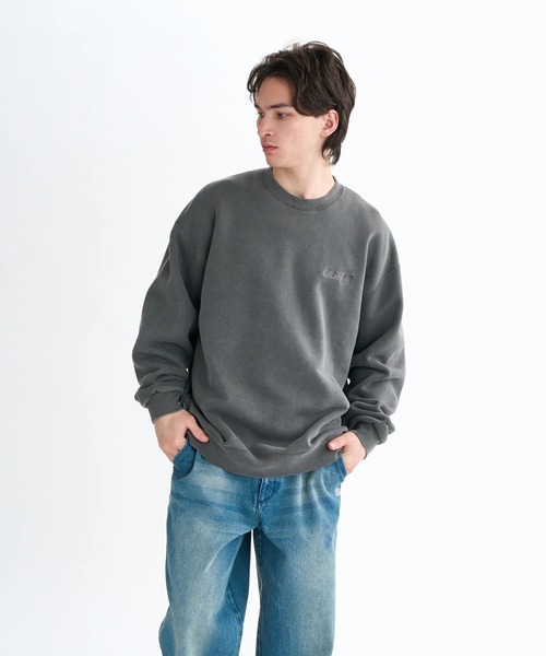 ELEMENT(エレメント)の「ELEMENT メンズ NEW YORK CREW トレーナー 【2025年秋冬モデル】/エレメントバックプリントクルーネックスウェットトレーナー(スウェット・メンズ・ブラック/ホワイト系その他/ブラック系その他・MEDIUM/X-LARGE/LARGE)」の13枚目の写真