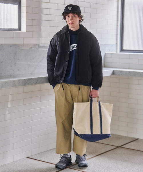 MAISON CLUB(メゾンクラブ)の「【MAISON CLUB】BalCollar Padding Blouson / バルカラー中綿ブルゾン KKP(ブルゾン・メンズ・グレー/ベージュ/ブラック・L/M)」の5枚目の写真