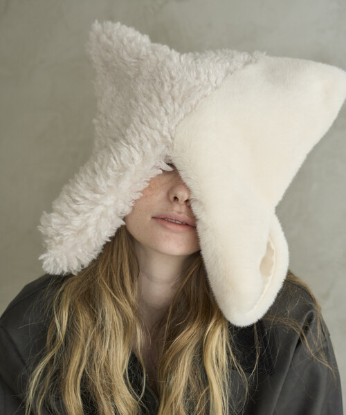 Firsthand（ファーストハンド）の「Firsthand/ファーストハンド フェイクファーコンビ トートバッグ（トートバッグ・レディース・オフホワイト/ブルー/その他9・ONE SIZE）」の4枚目の写真