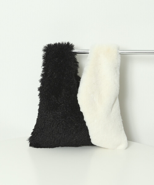 Firsthand（ファーストハンド）の「Firsthand/ファーストハンド フェイクファーコンビ トートバッグ（トートバッグ・レディース・オフホワイト/ブルー/その他9・ONE SIZE）」の11枚目の写真