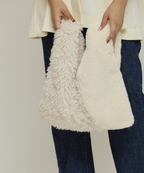 Firsthand（ファーストハンド）の「Firsthand/ファーストハンド フェイクファーコンビ トートバッグ（トートバッグ・レディース・オフホワイト/ブルー/その他9・ONE SIZE）」の15枚目の写真