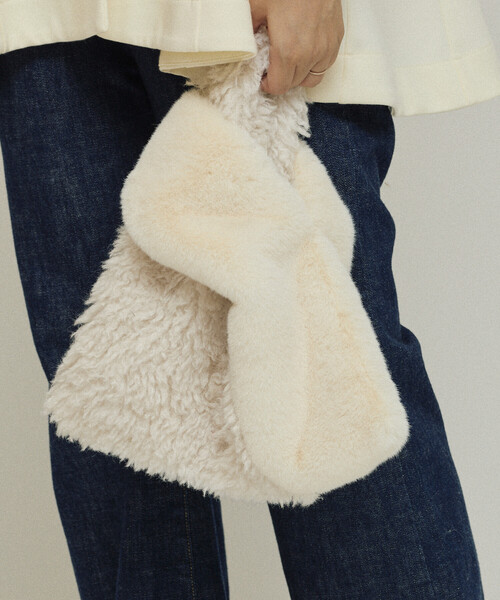 Firsthand（ファーストハンド）の「Firsthand/ファーストハンド フェイクファーコンビ トートバッグ（トートバッグ・レディース・オフホワイト/ブルー/その他9・ONE SIZE）」の17枚目の写真