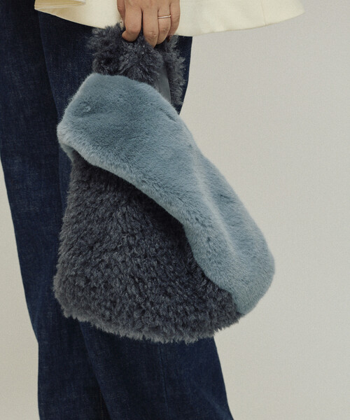 Firsthand（ファーストハンド）の「Firsthand/ファーストハンド フェイクファーコンビ トートバッグ（トートバッグ・レディース・オフホワイト/ブルー/その他9・ONE SIZE）」の18枚目の写真