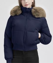 ダウンジャケット/コート（ブルー・ネイビー/青色系・フェイク