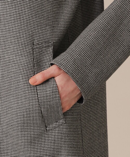 MACKINTOSH LONDON（マッキントッシュ ロンドン）の「ライトウールリバーノーカラーコート（ノーカラーコート・レディース・ブラウン/ブラック/チャコールグレー・38/40）」の10枚目の写真