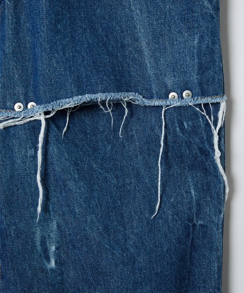 セール】dots work denim trousers（デニムパンツ）｜soduk（スドーク