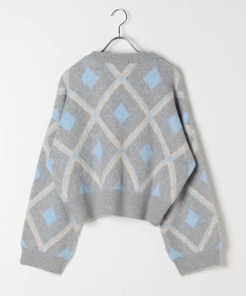 BEVERLY HILLS POLO CLUB（ビバリーヒルズポロクラブ）の「【BEVERLY HILLS POLO CLUB】別注クルーVネックカーディガン（カーディガン/ボレロ・レディース・ブラウン/グレー/ネイビー・FREE）」の4枚目の写真